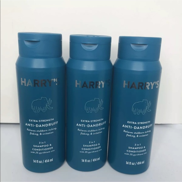 Harry's Hair Lot Of 3 Harrys Extra Strength Anti Dandruff 2 In